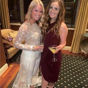 Bridal jumpsuit. Perfect for rehearsal, shower or honeymoon! Worn once.